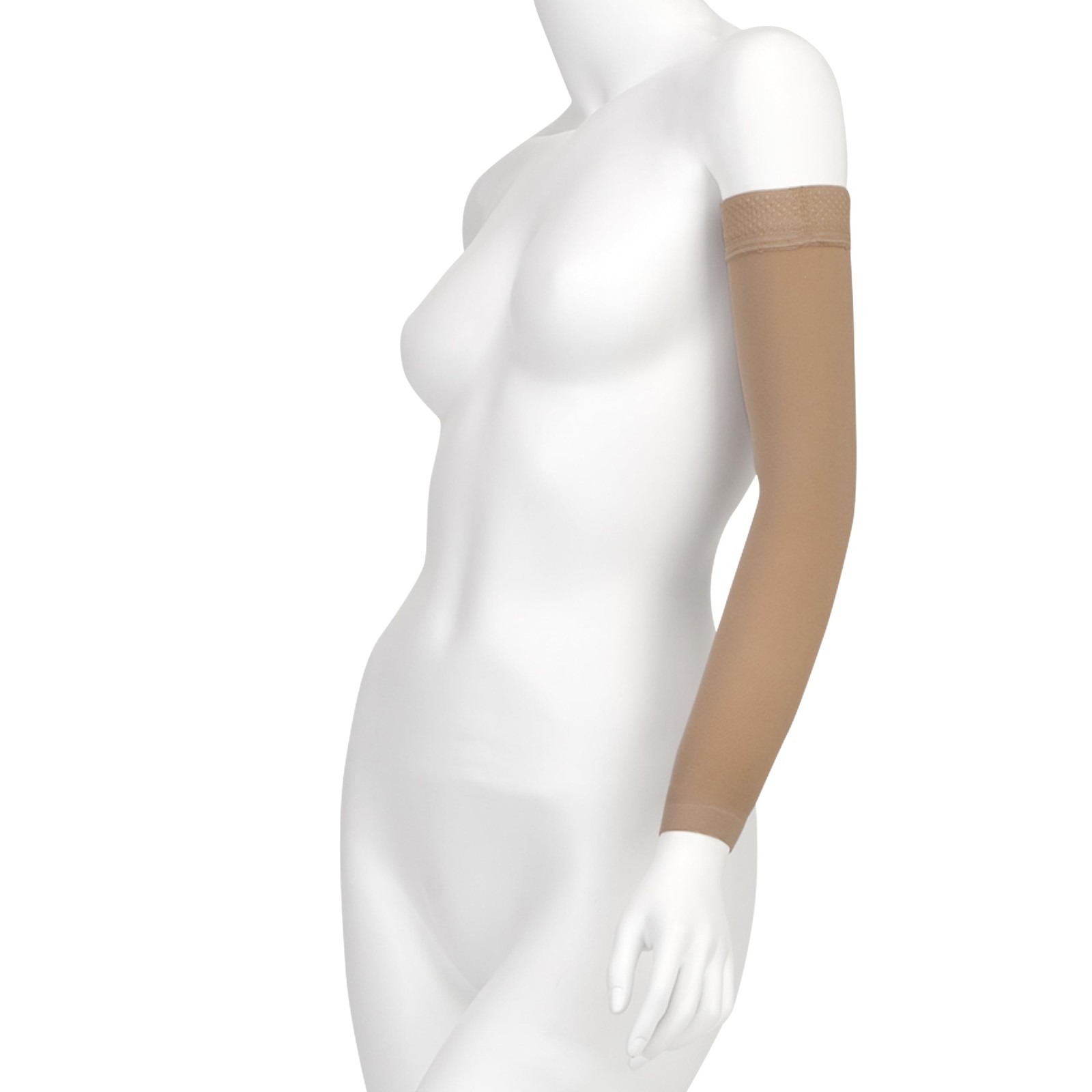 Soft 2001 20-30mmhg Standard Armsleeve with Silicone Top Band for Women,Beige…