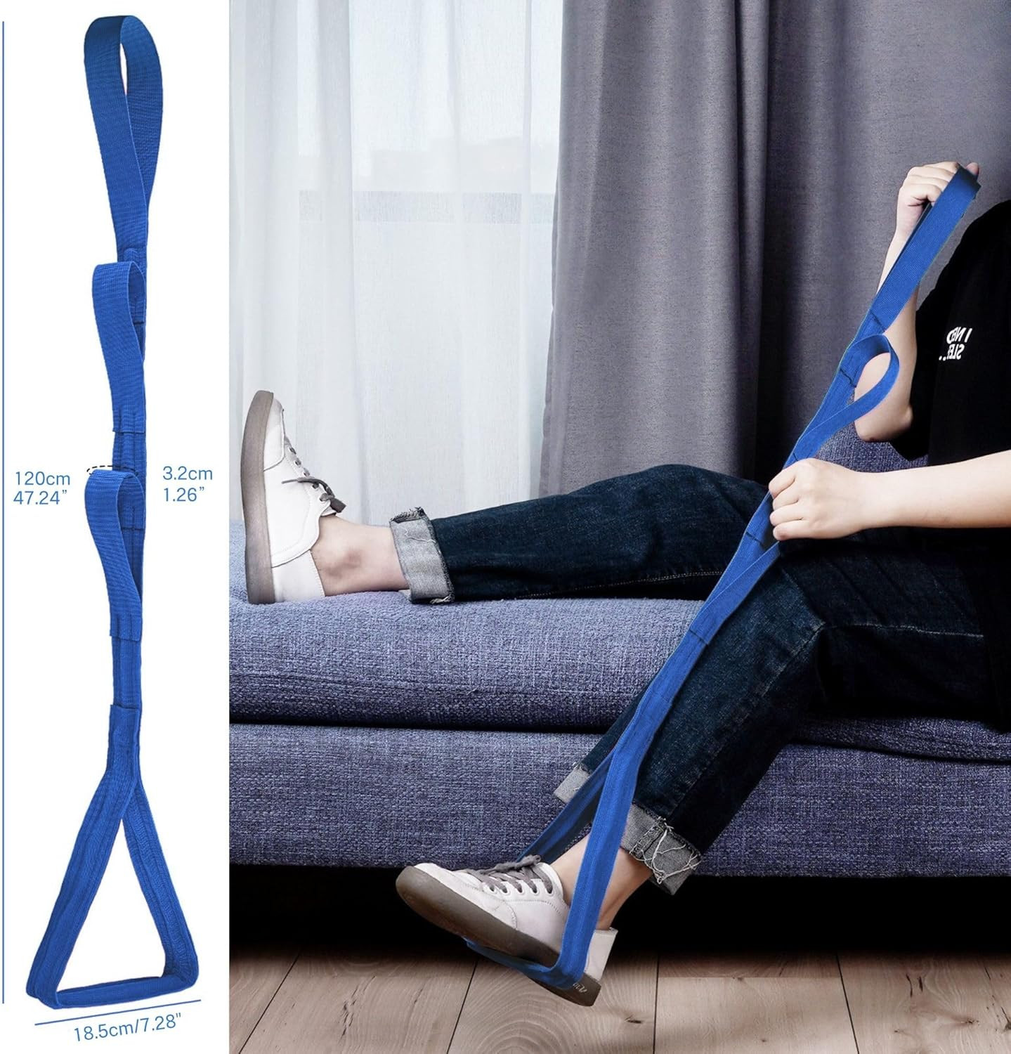 42 Inch Long Leg Lifter,Leg Lifter after Hip Replacement All over with Aluminum