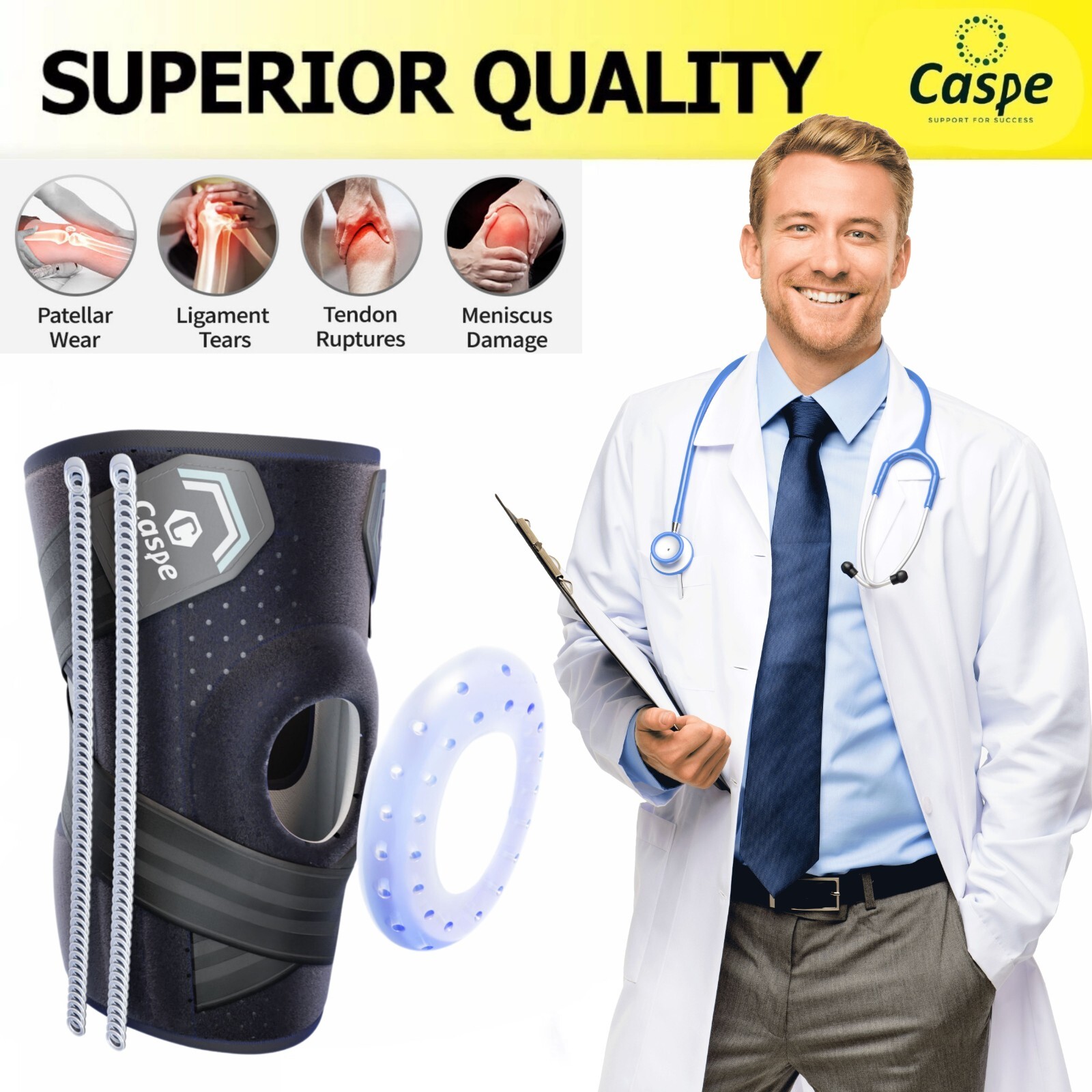 Knee Joint Brace Adjustable Compression Support for Sport Joint Pain Arthritis