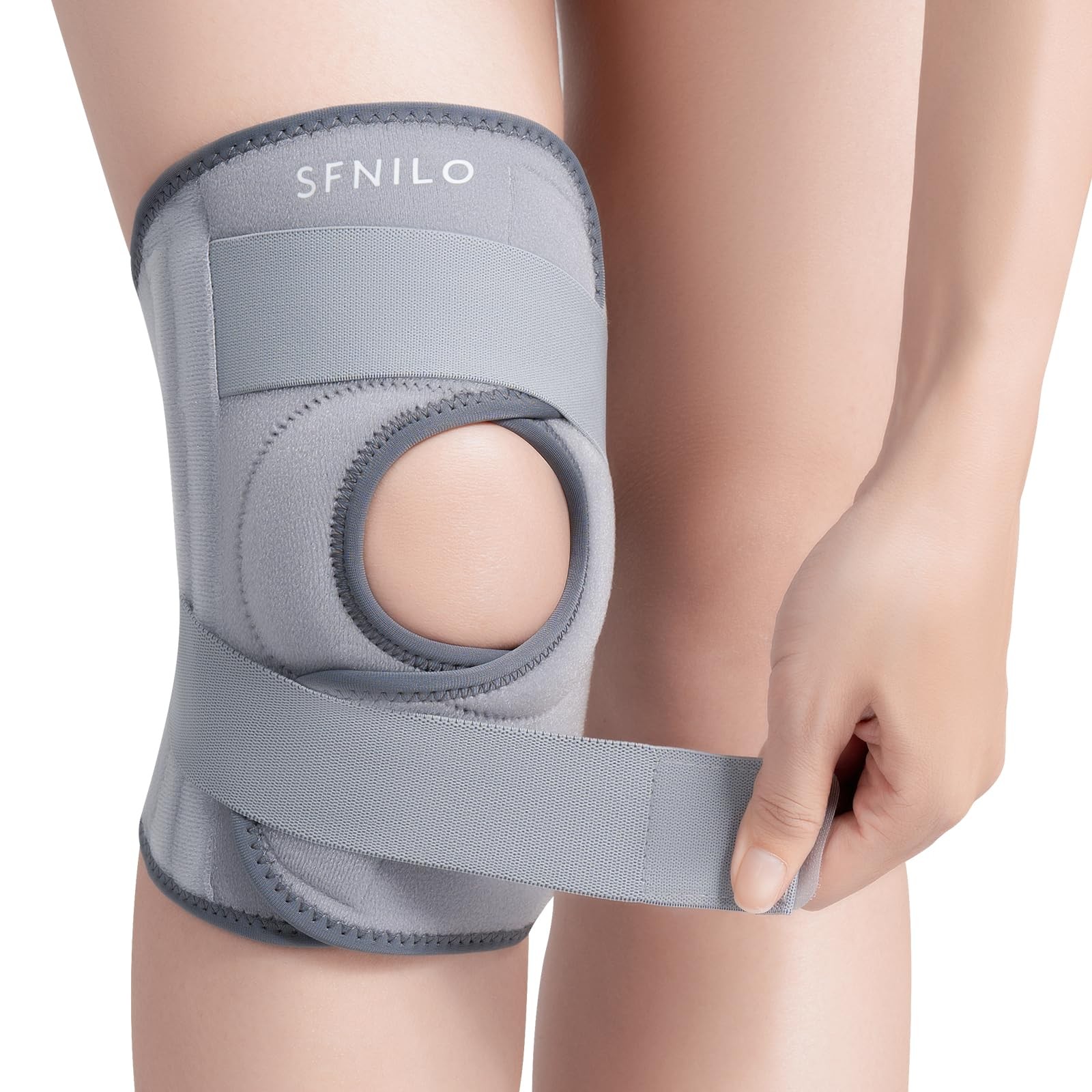 SFNILO Knee Brace for Knee Pain & Arthritis – Adjustable Support with Side
