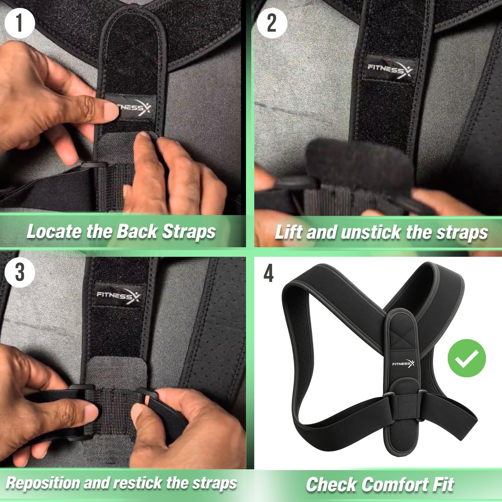 Posture Corrector for and Men – Adjustable Back Brace Posture Corrector & Upp…