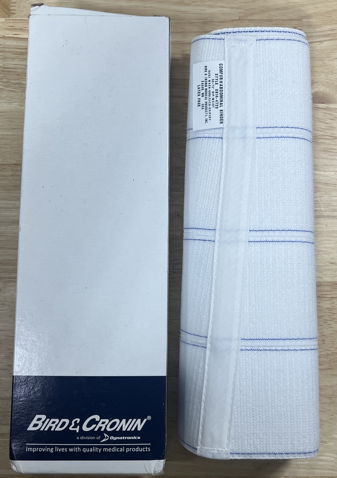 Bird & Cronin Comfor Abdominal Binder – 12″ Wide x 55″ to 72″ – 0814-4720