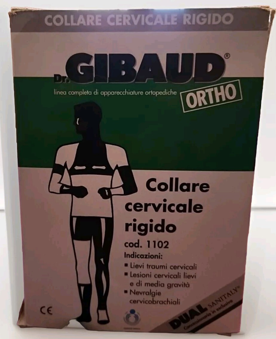 Gibaud Ortho Stiff Cervical Collar (Size 0 Crew Neck 32 to 35 Cm) NEW