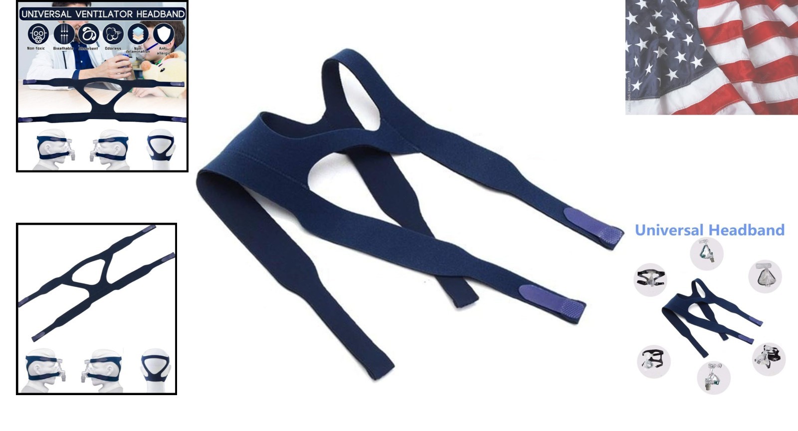 Universal Headgear Replacement Strap for Resmed/Philips Breathing Machine Gen…