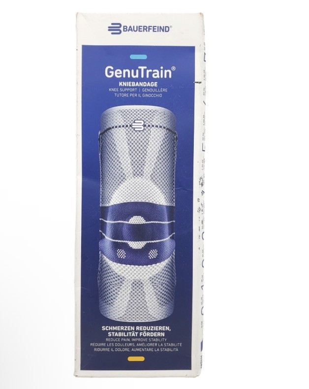 (SIZE 6)Bauerfeind Knee Support GenuTrain with visco-elastic Omega pad fits all