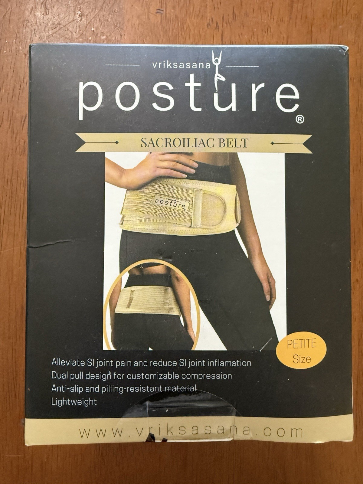 Sacroiliac Hip Belt for Women and Men Size Petite Nude