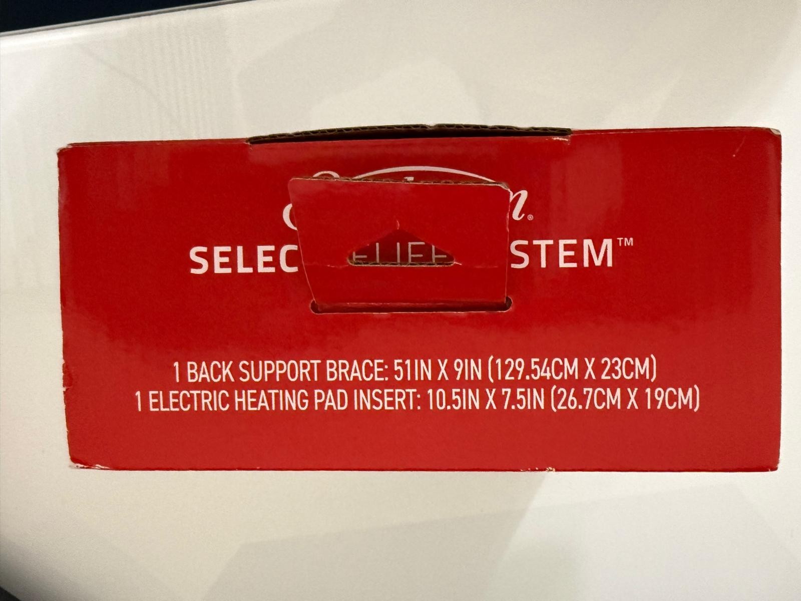 Sunbeam Back Brace Select Relief System Back Therapy Bundle