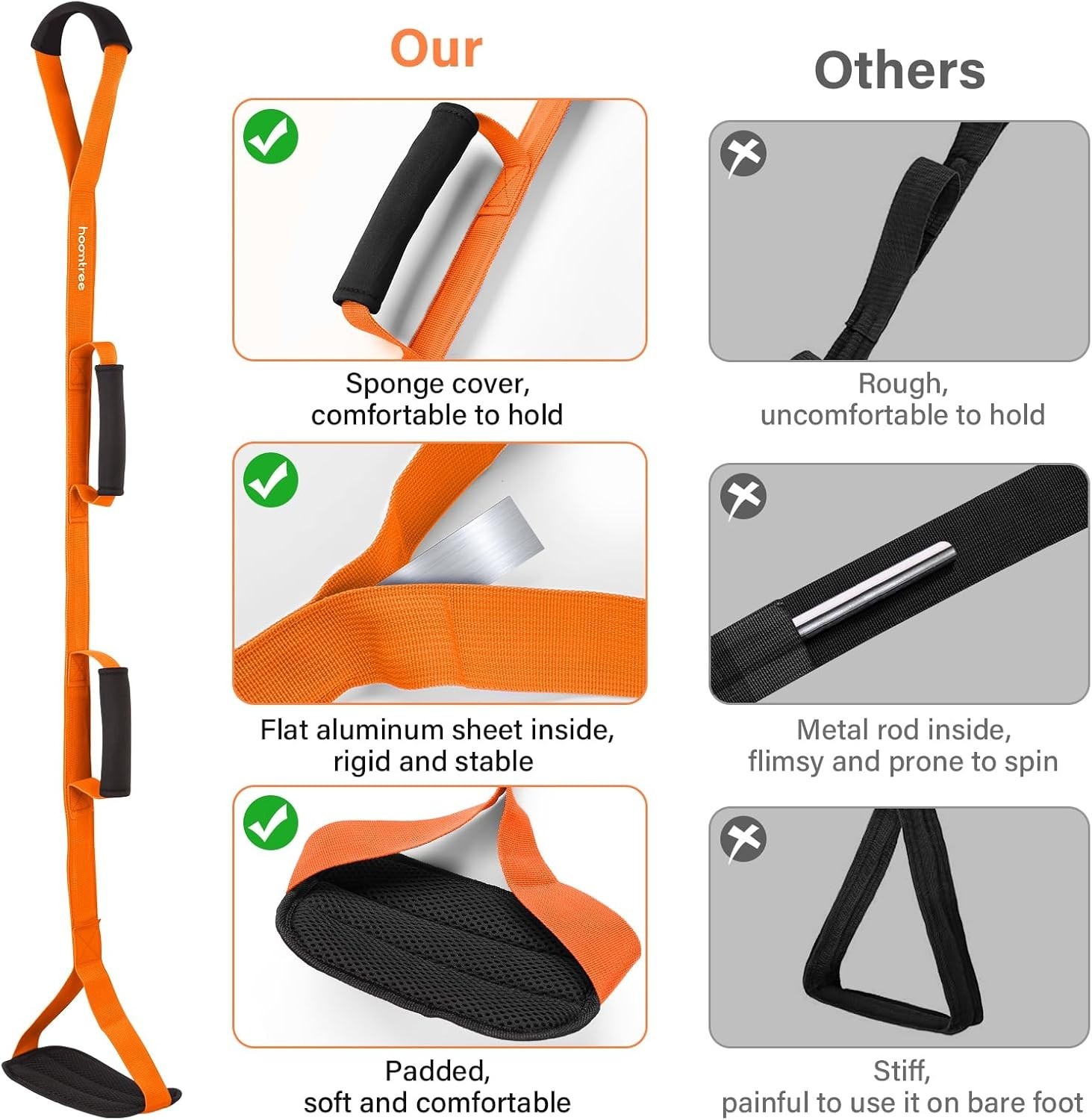 Durable Lightweight Leg Lifter with Padded Grip – Ideal for Recovery and Therapy