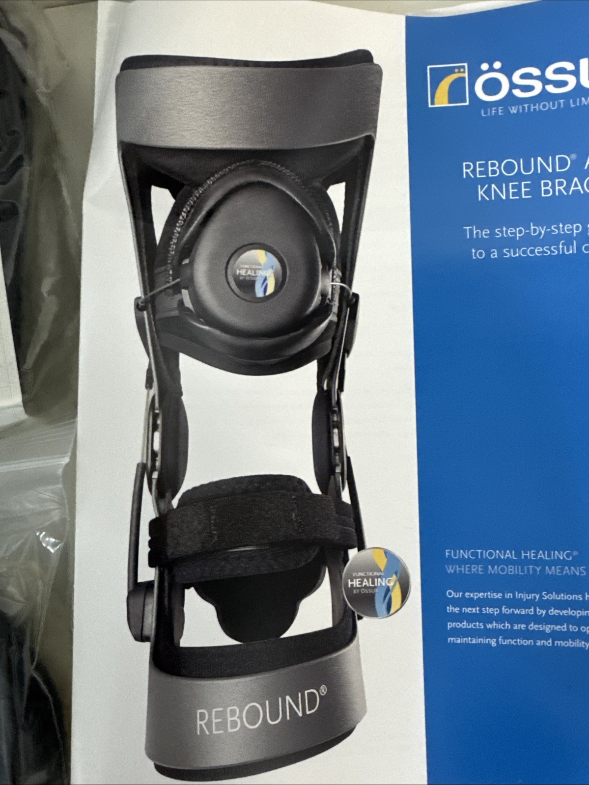 Össur Rebound ACL Pre-Fab Knee Brace – Small – Left – NEW