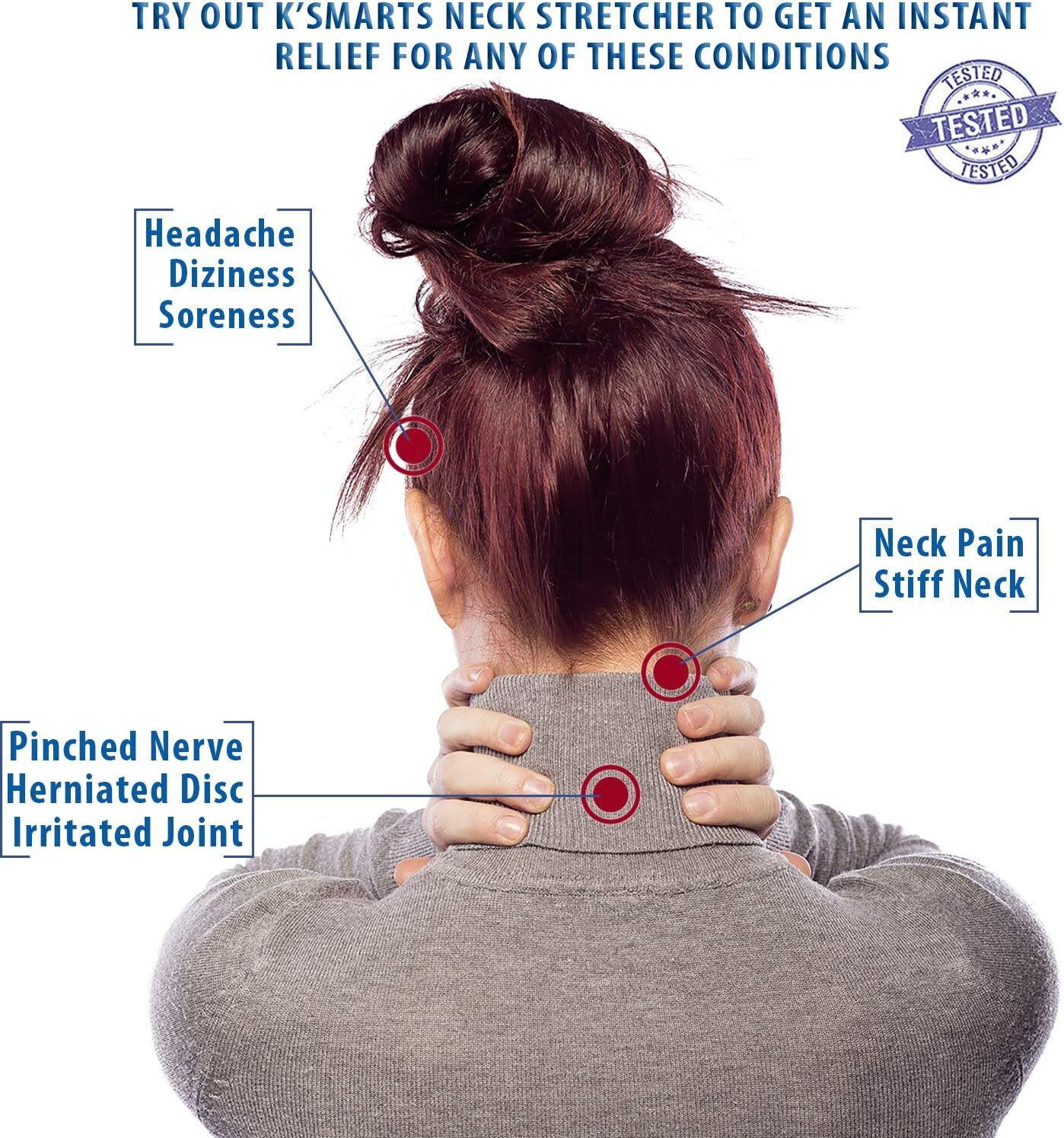 Adjustable Neck Traction Device Inflatable Cervical Pillow For Pain Relief