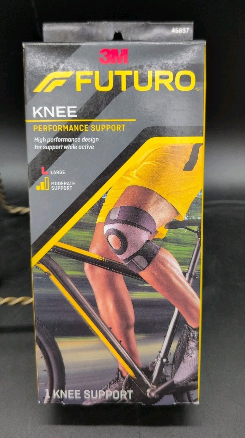 Futuro Sport Knee Brace Moderate Support Moisture Control Dual Straps Large 1ct