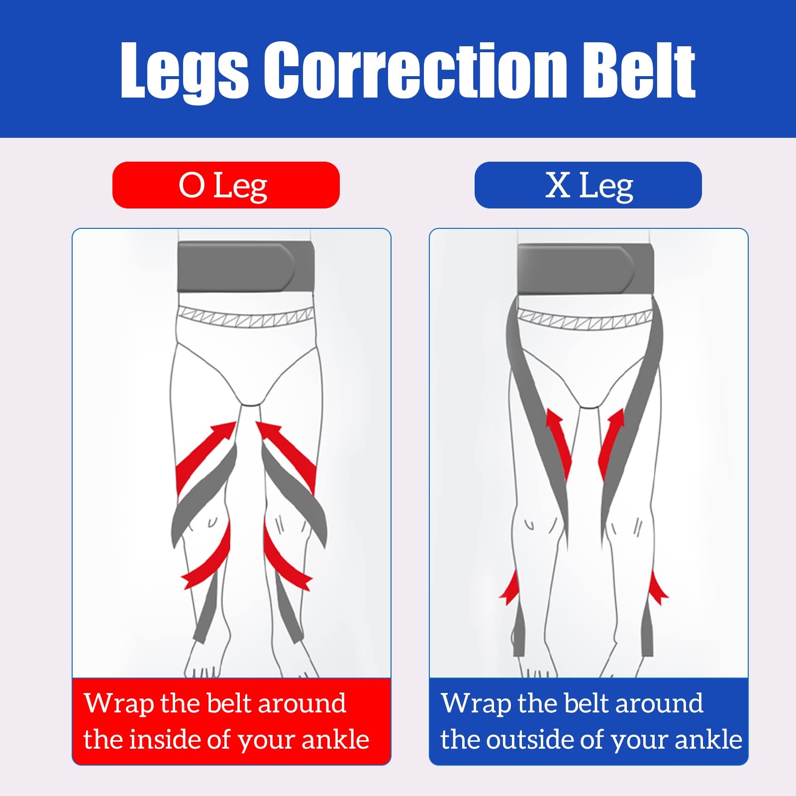 O/X Leg Type Correction Belt Leg Posture Corrector Band Bandage Unisex Teens …