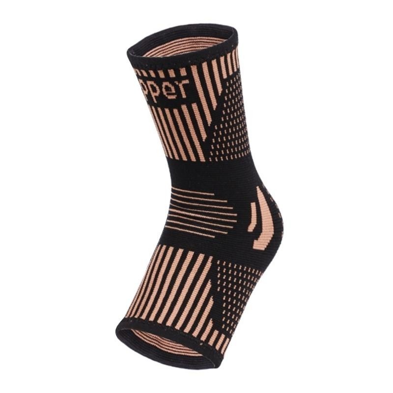Copper Ankle Support Brace Stabilizer Compression Sleeve Socks Foot Pain Relief
