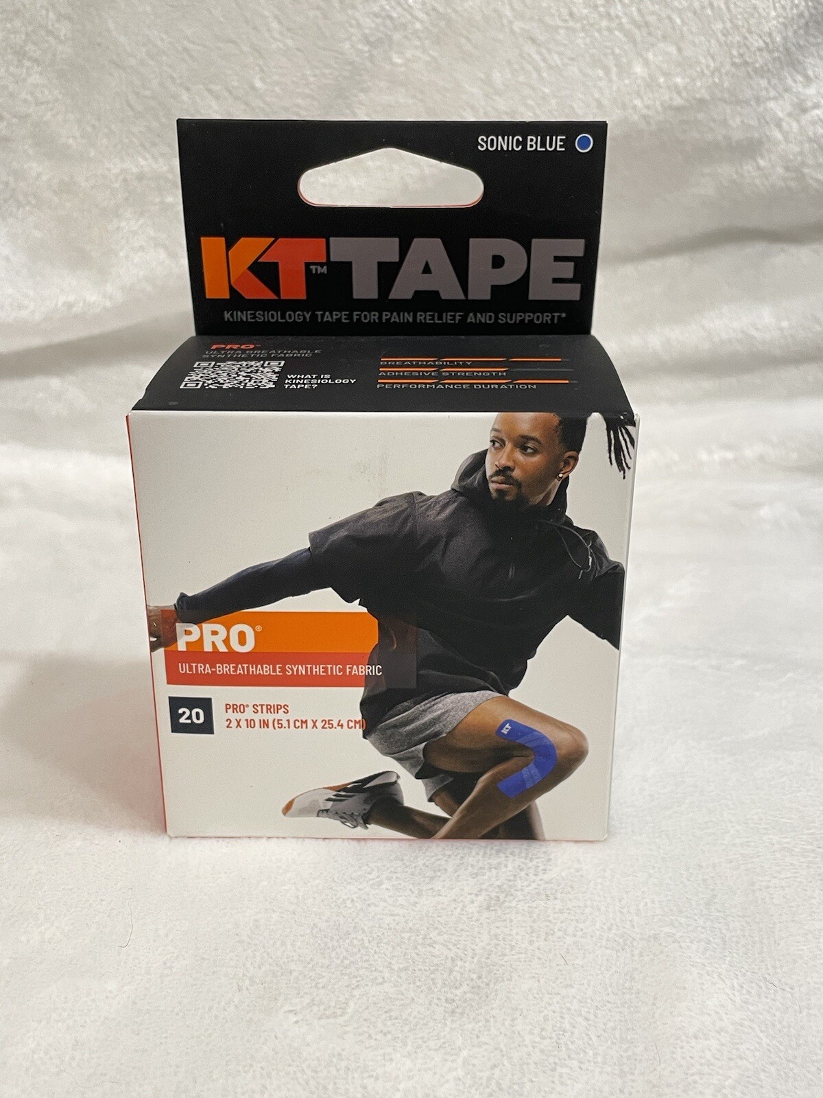 KT Tape Pro 10″ Precut Kinesiology Elastic Sports Roll 20 Strips – Blue