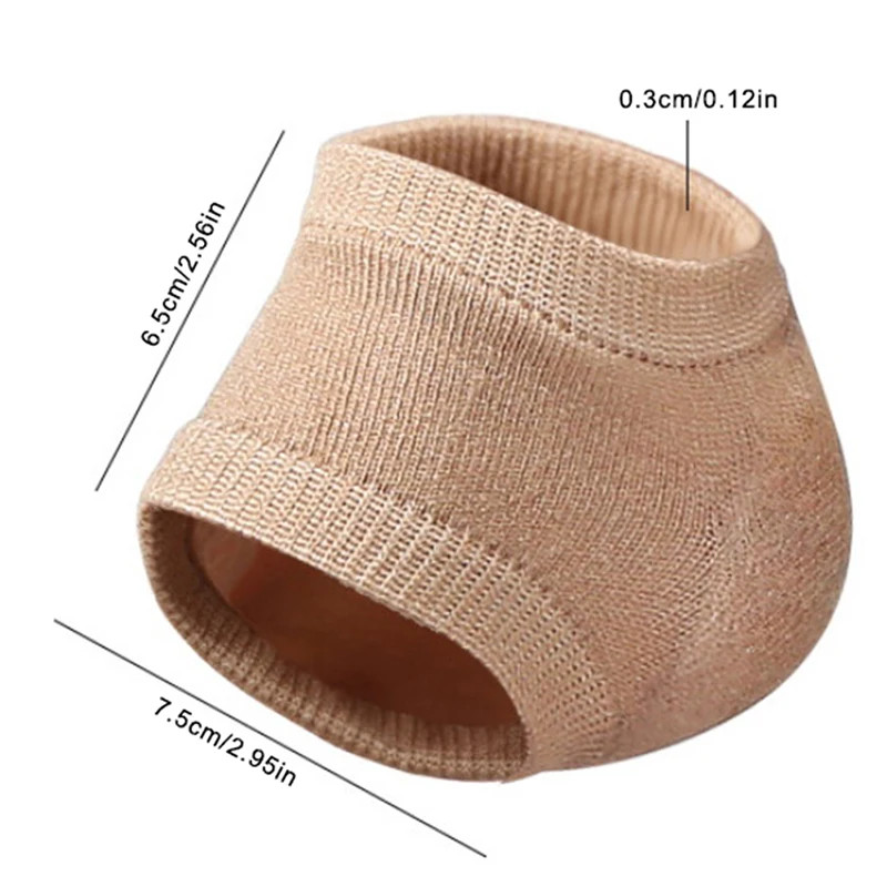2pc=1pair Gel Silicone Heel Protector Sleeve Heel Cup Pad Plantar Fasciitis Supp
