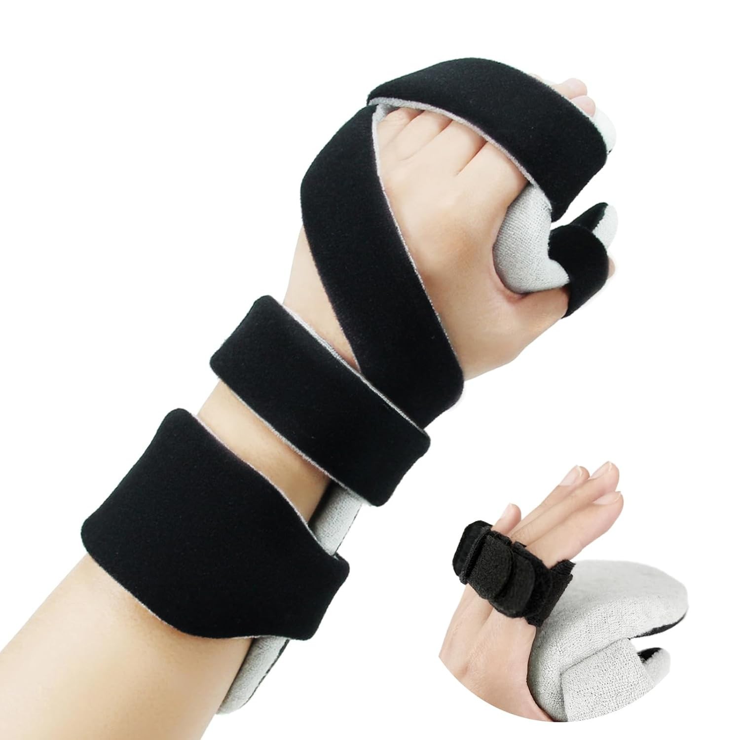 Soft Functional Resting Hand Splint with Finger Separator,Stroke Hand Brace B…