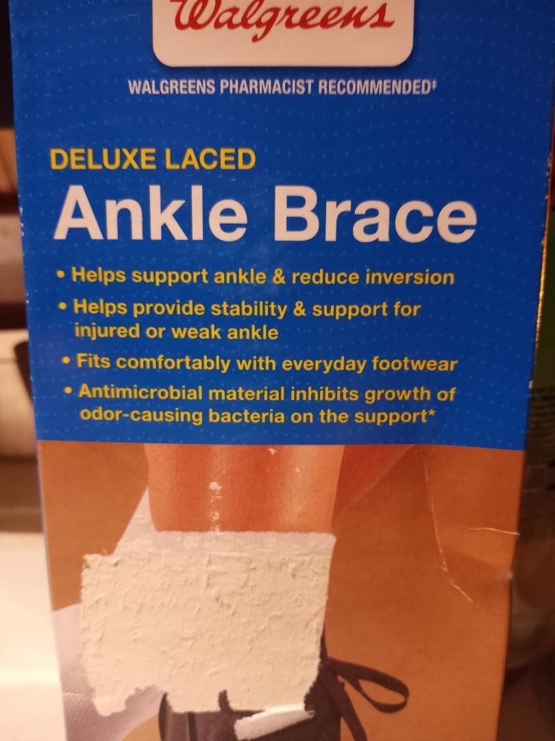 Walgreens-Deluxe Laced Ankle Brace(s)- L/XL-(L or R) Foot- combo bonus Buy!