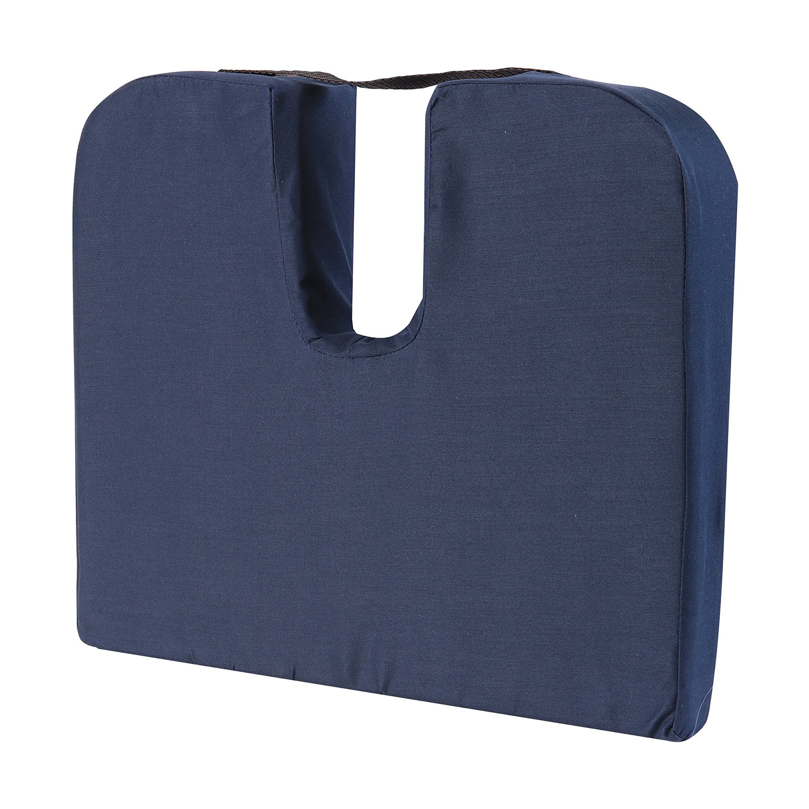 DMI Sloping Back Foam Seat Cushion for Coccyx Pain Relief, For 18 Inch, Navy