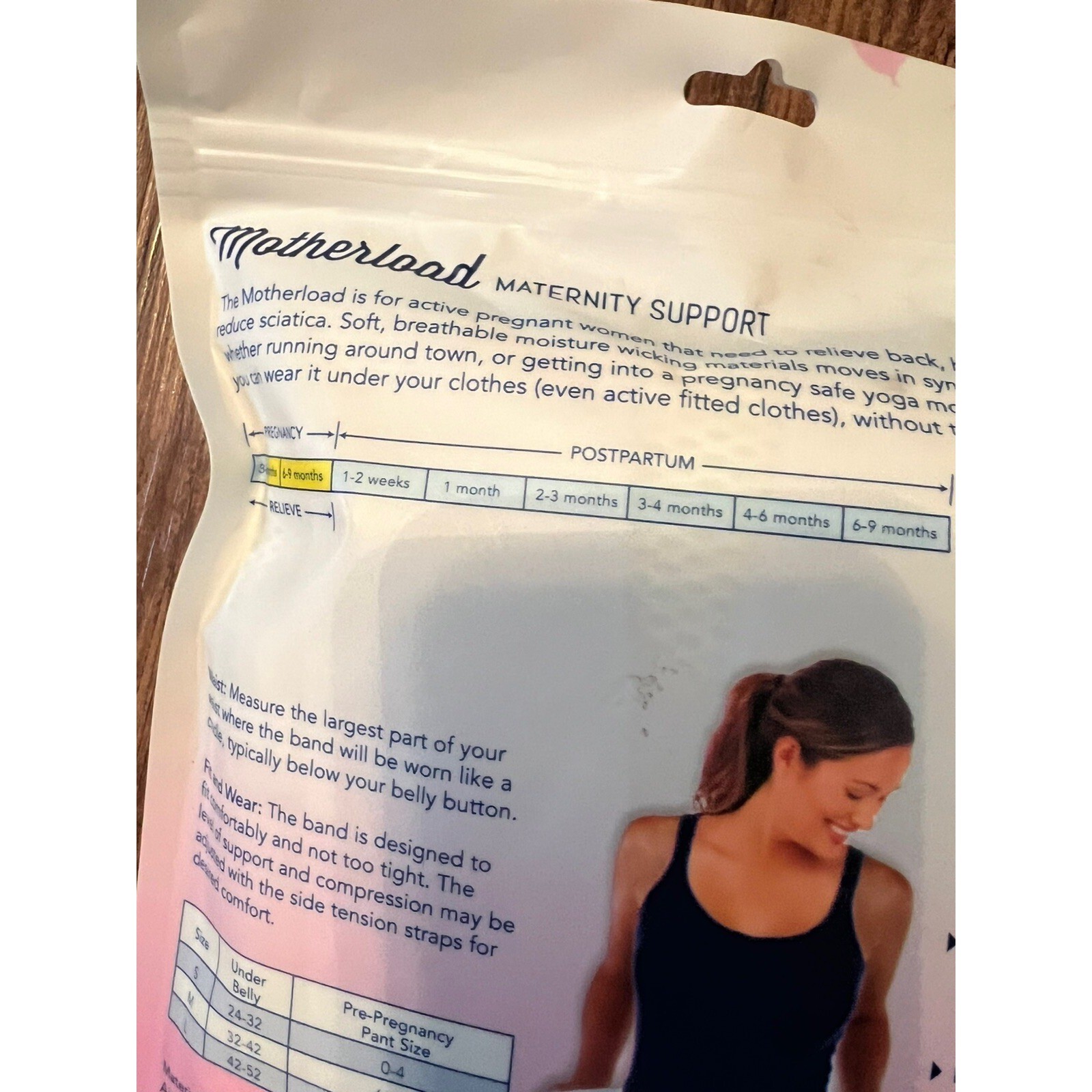 Motherload Maternity Smart Support For Active Moms Band Size L New