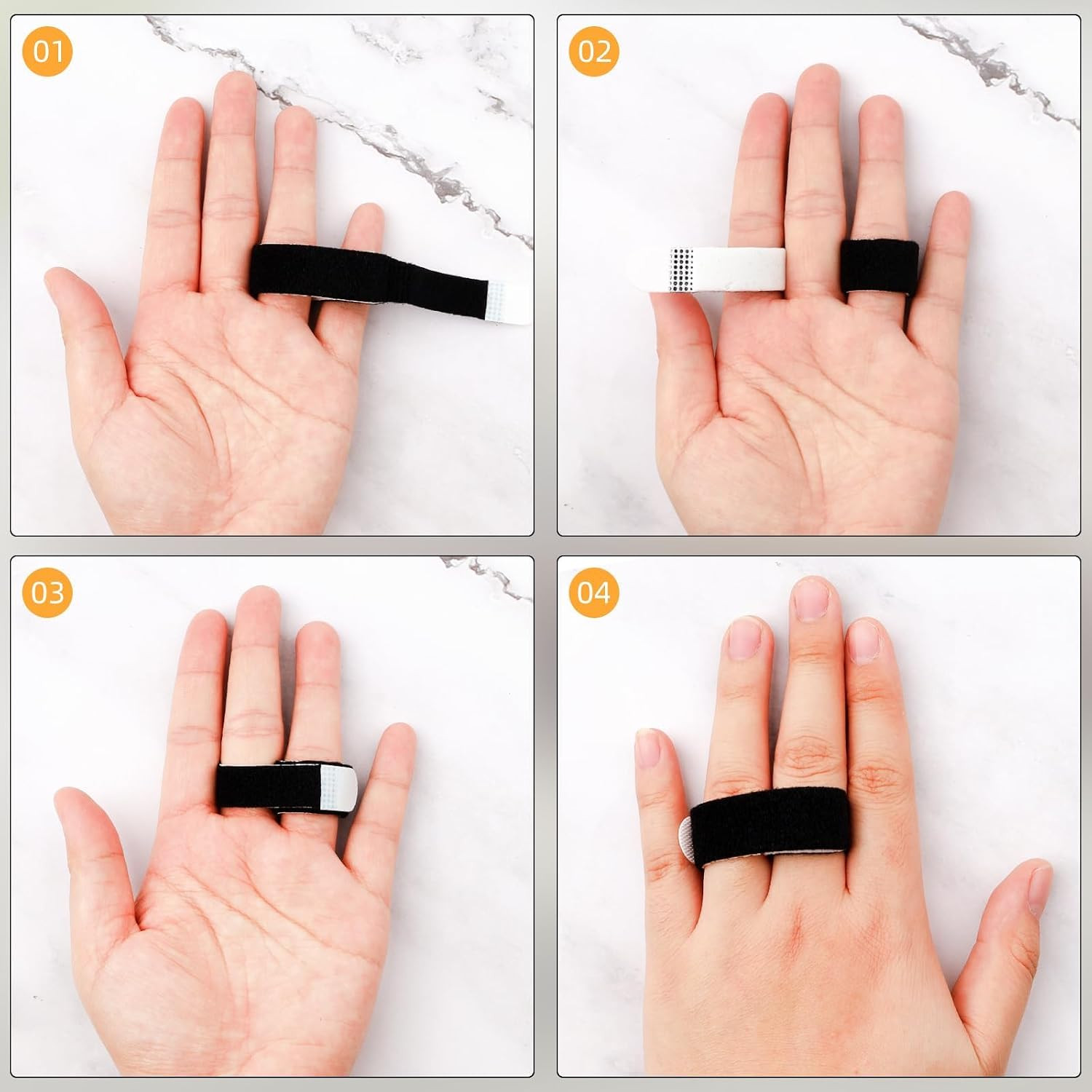 10PCS Buddy Finger Straps, 5.5X0.5” Finger Buddy Straps Tape | for Pinky Finger