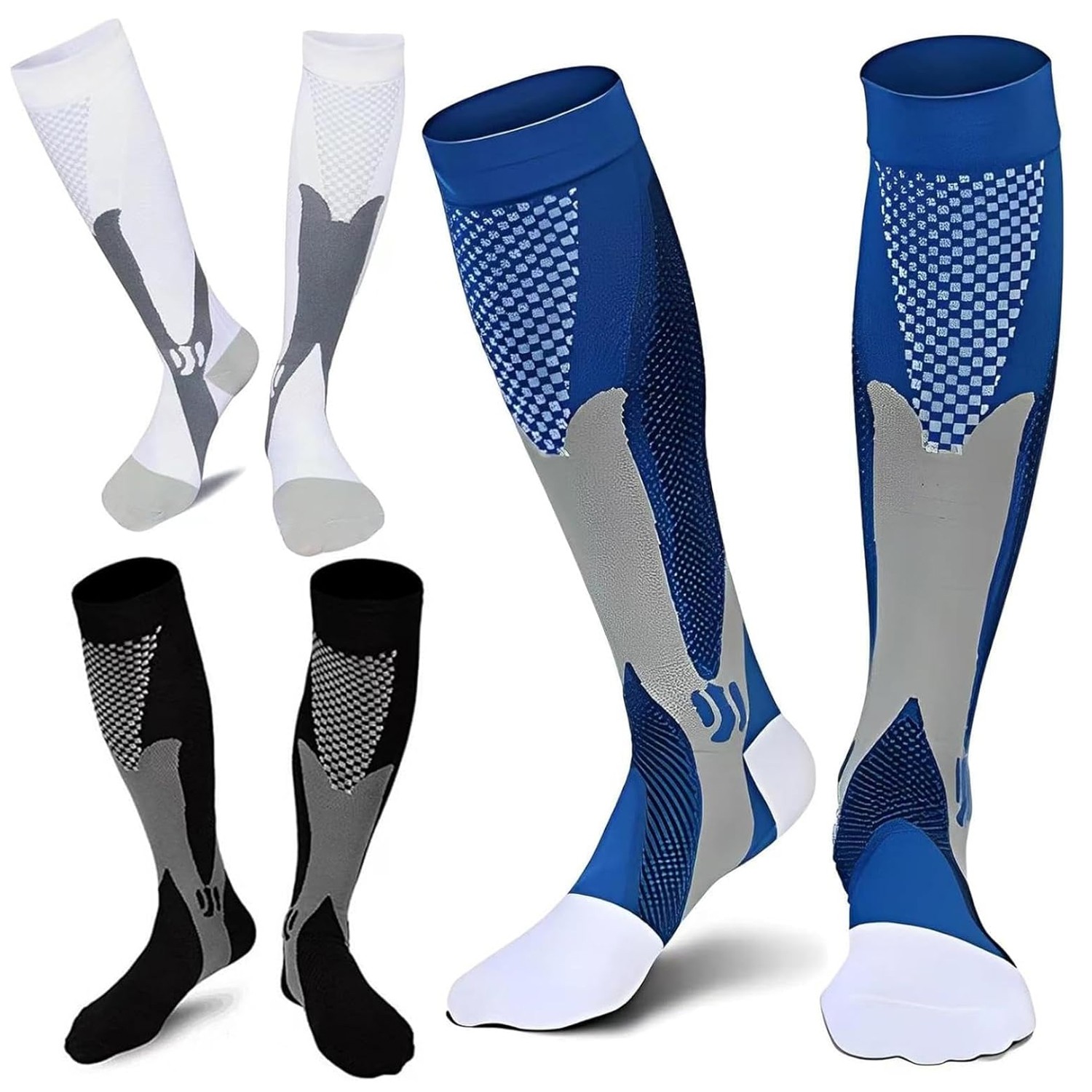Copper Compression Socks Men Women Calf Shin Leg Running Fitness Sleeve