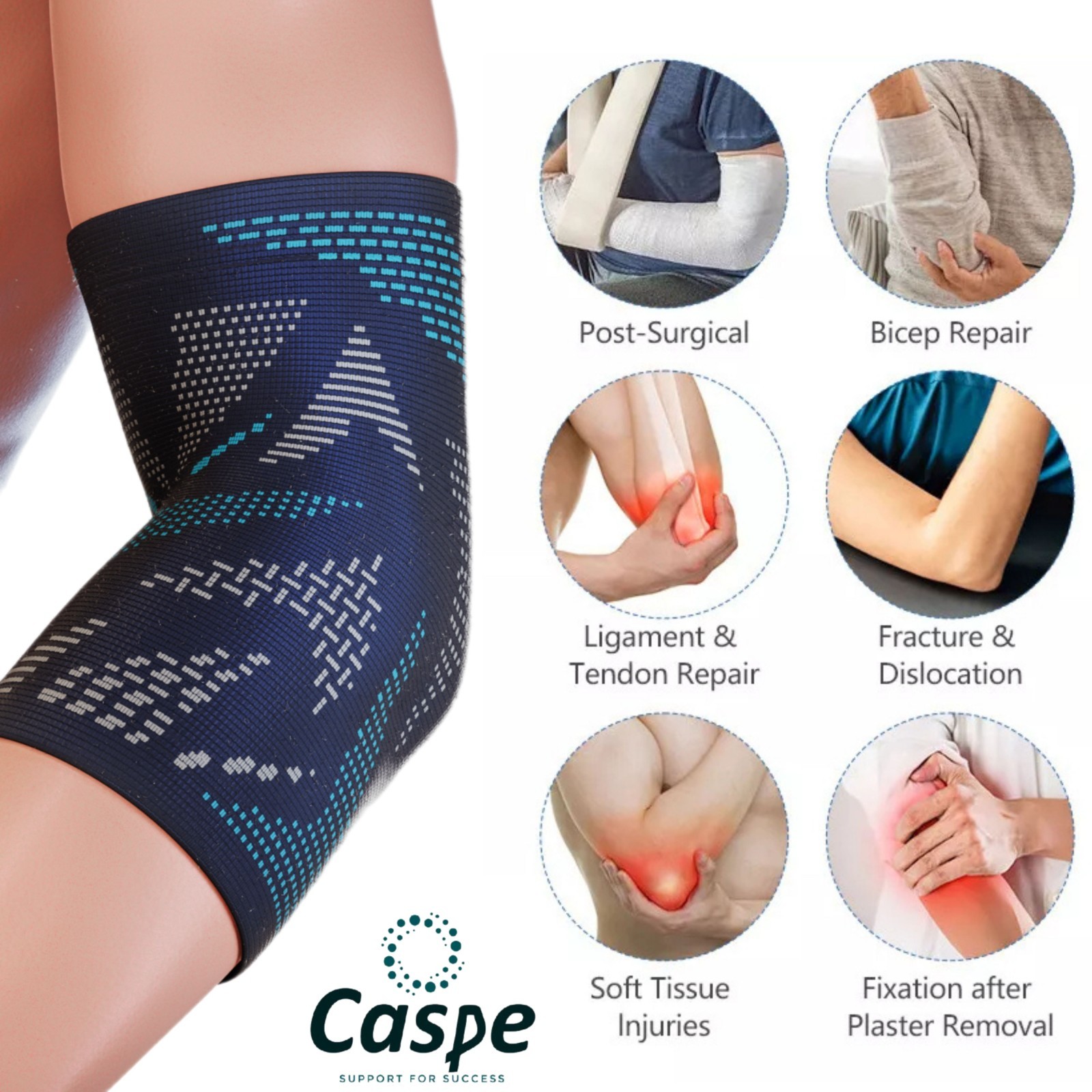 Elbow Brace 2X Compression Support Sleeve Arthritis Tendonitis Reduce Joint Pain
