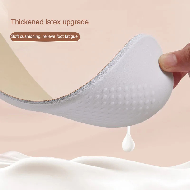 Leather Latex Sports Insole Cowhide Insoles for Shoes Arch Support Shoe Pads Sho