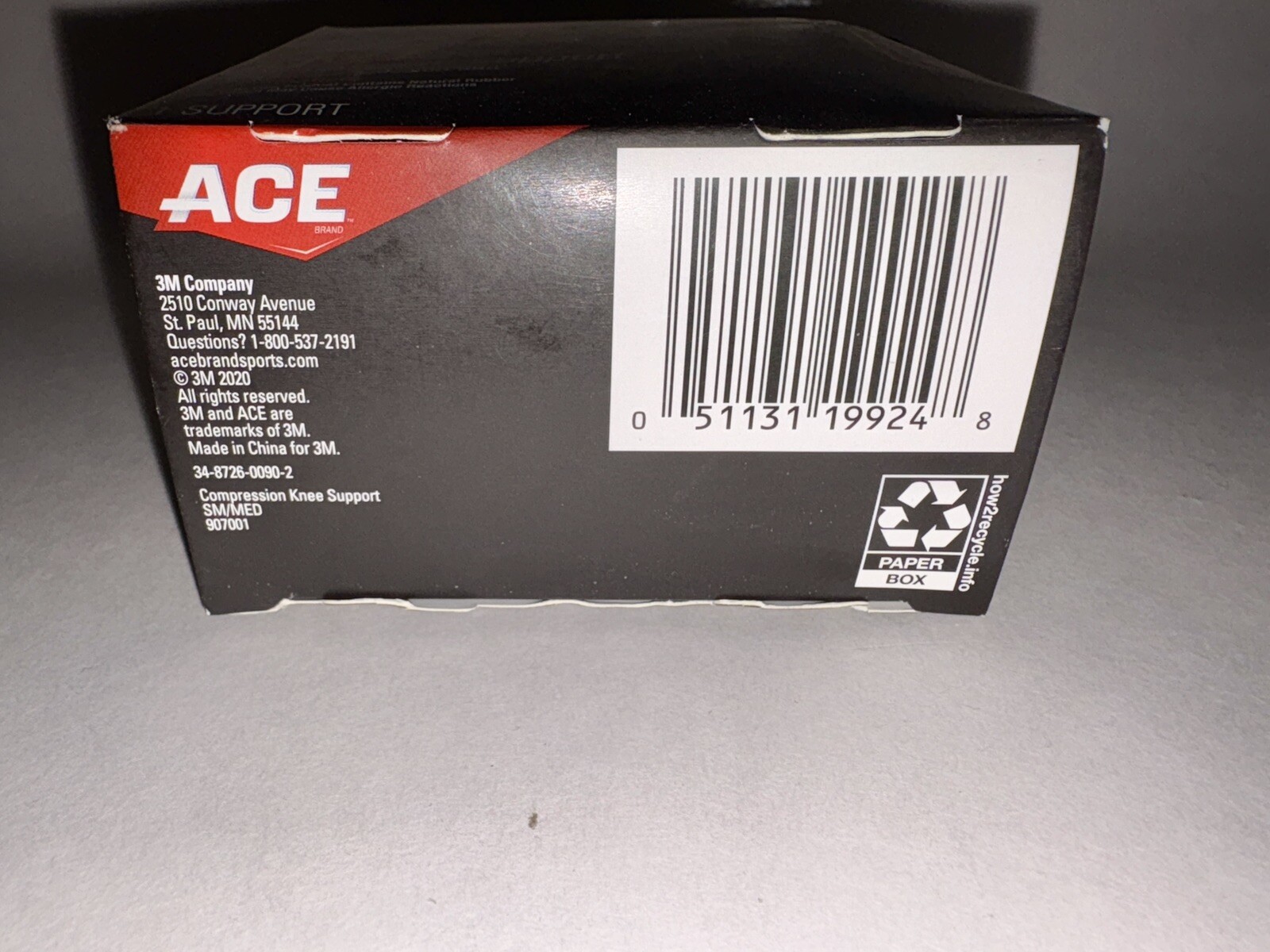 Ace Knee Compression Support Size S/M Provides Compression And Heat Retention
