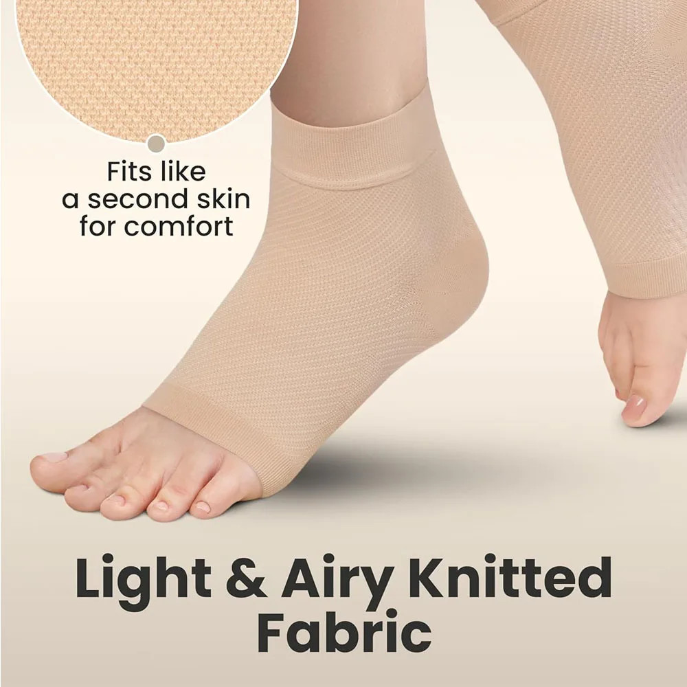 1Pcs Ankle Compression Sleeve,Plantar Fasciitis Braces,Open Toe Compression Sock