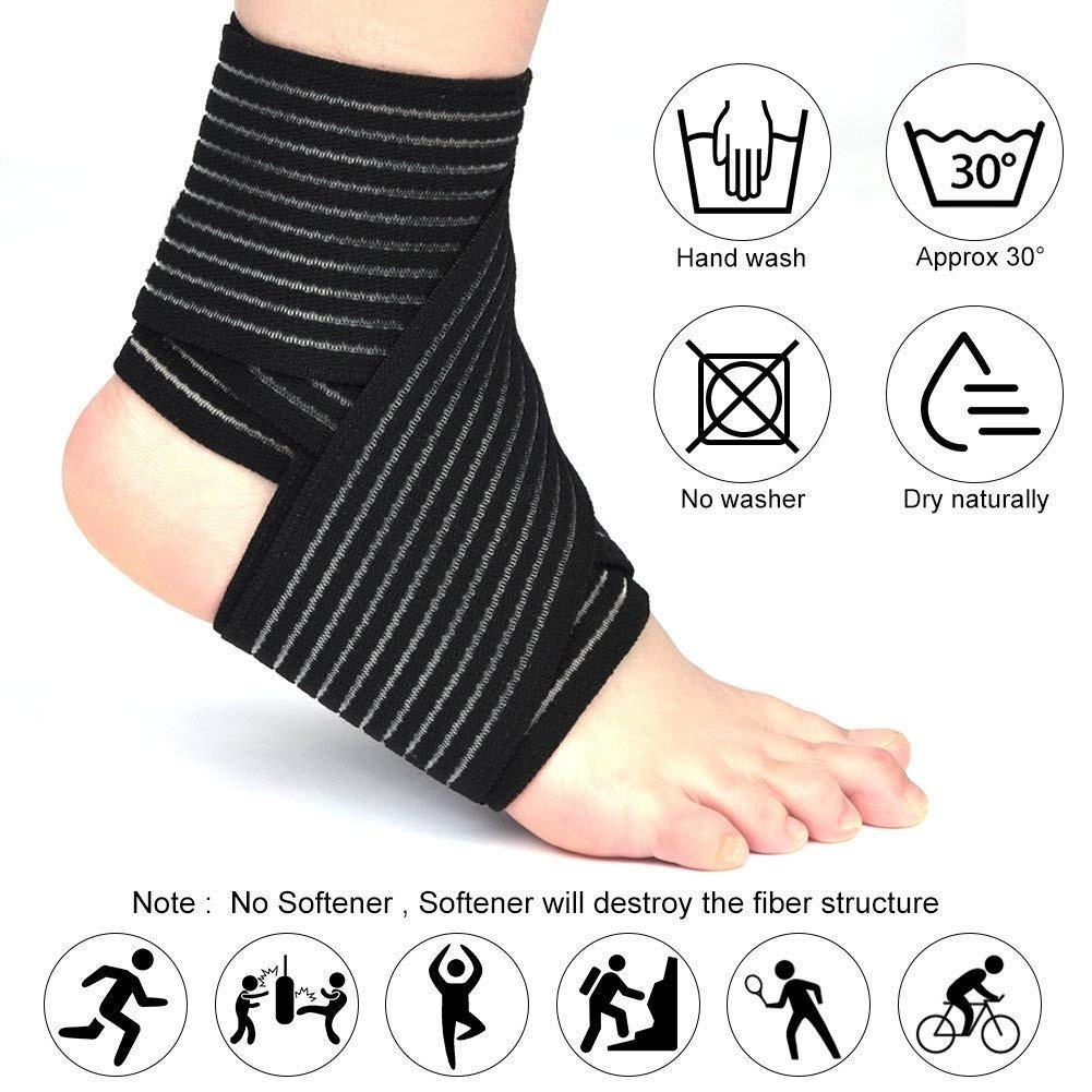 Sports-Ready Adjustable Ankle Compression Wrap for Maximum Support & Comfort