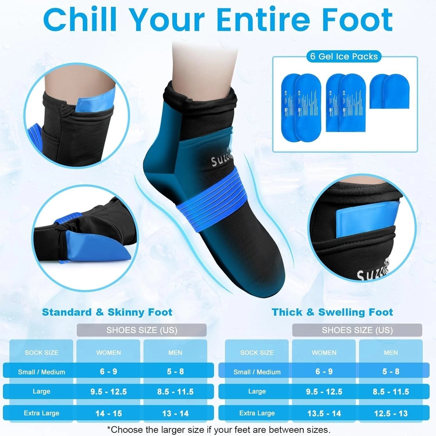 Cold Therapy Gloves & Socks for Chemotherapy – Chemo Ice Packs for Hands & Feet