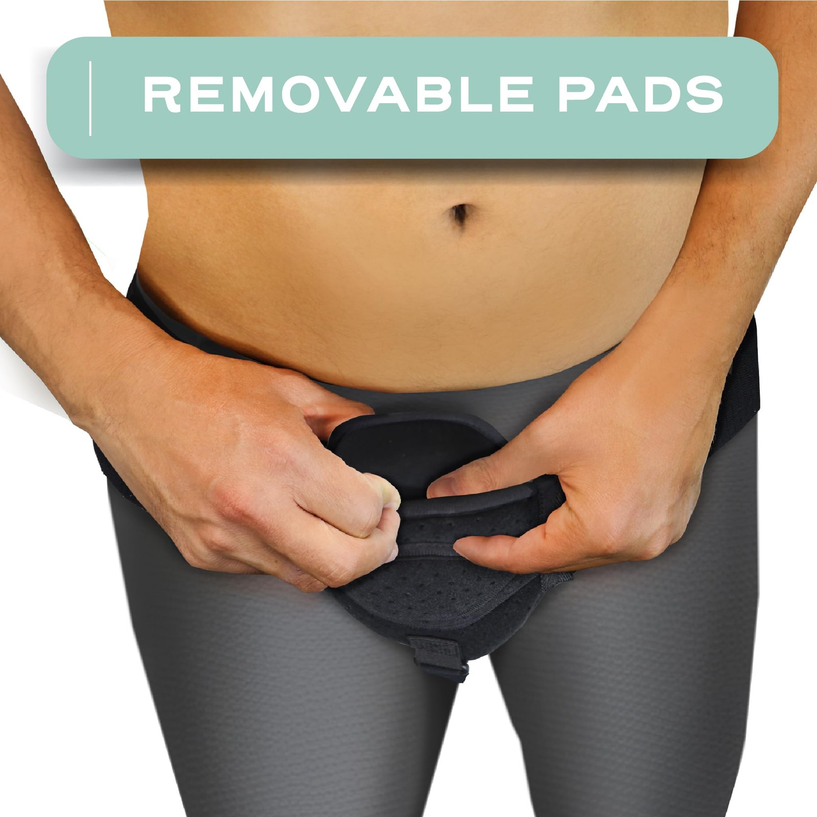 Inguinal Hernia Support Belt for Men Women with 2 Compression Pads – Hernia …