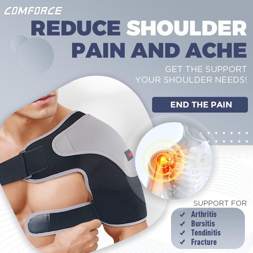 Copper Compression Shoulder Brace, Rotator Cuff Support Brace for AC Joint Pa…