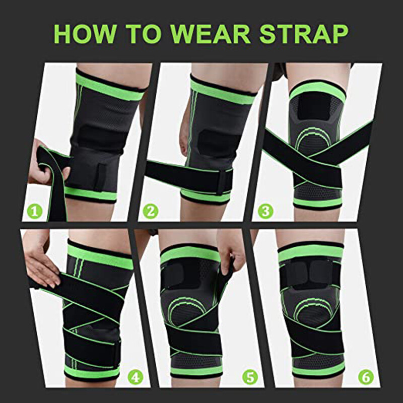Knee Sleeve Compression Brace Support Joint Arthritis Pain Relief For Sports Gym