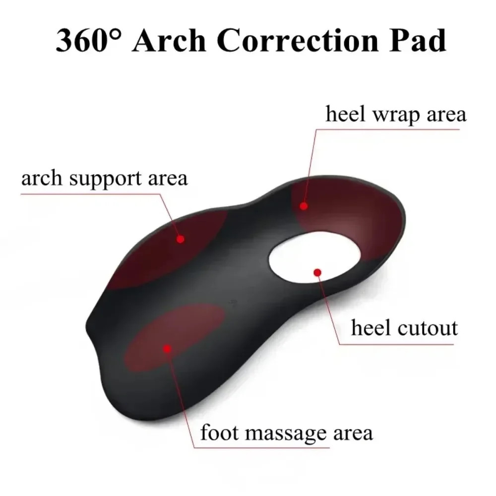 1 Pair Orthotic Insoles For Flat Feet O-Shaped Legs And Plantar Fasciitis – Unis