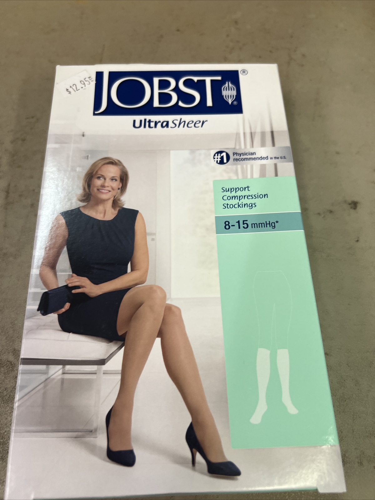 Jobst Small UltraSheer Knee High CT 8-15mmHg Silky Beige Small