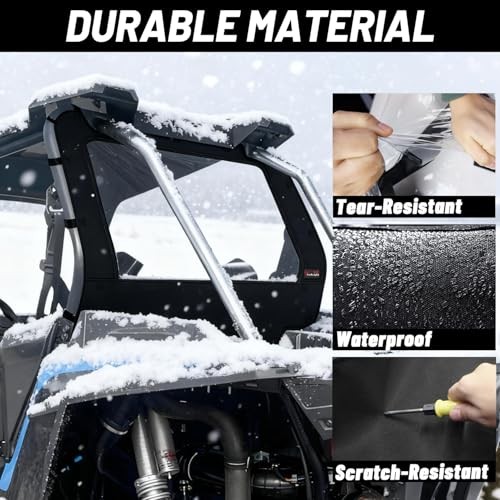 14-23 RZR XP Rear Soft Window Water Resistant Compatible with Polaris RZR XP