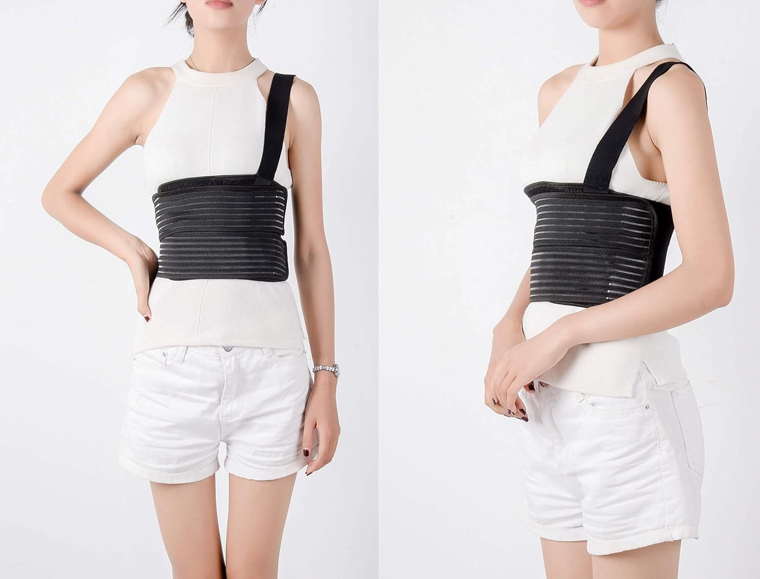 Broken Rib Brace, Rib Belt for Men and Women, Rib Cage Protector Wrap Rib Bel…