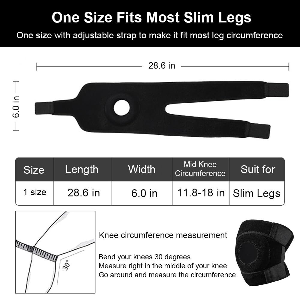 Knee Brace with Open-Patella Design – Adjustable Support for Active Adults