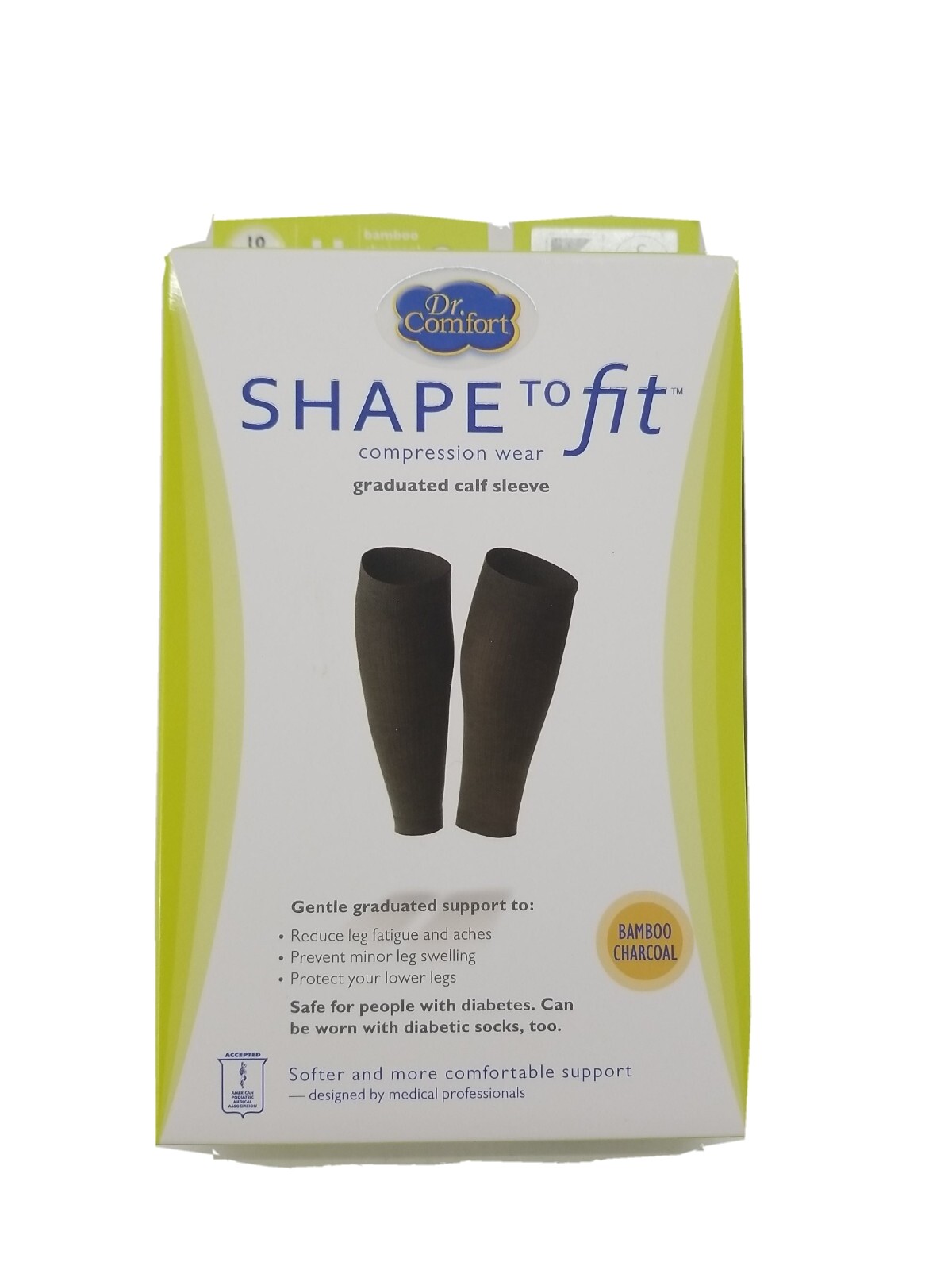 Dr Comfort Shape to Fit Graduated Calf Sleeve 10-15mmHg Compression Unisex SMALL