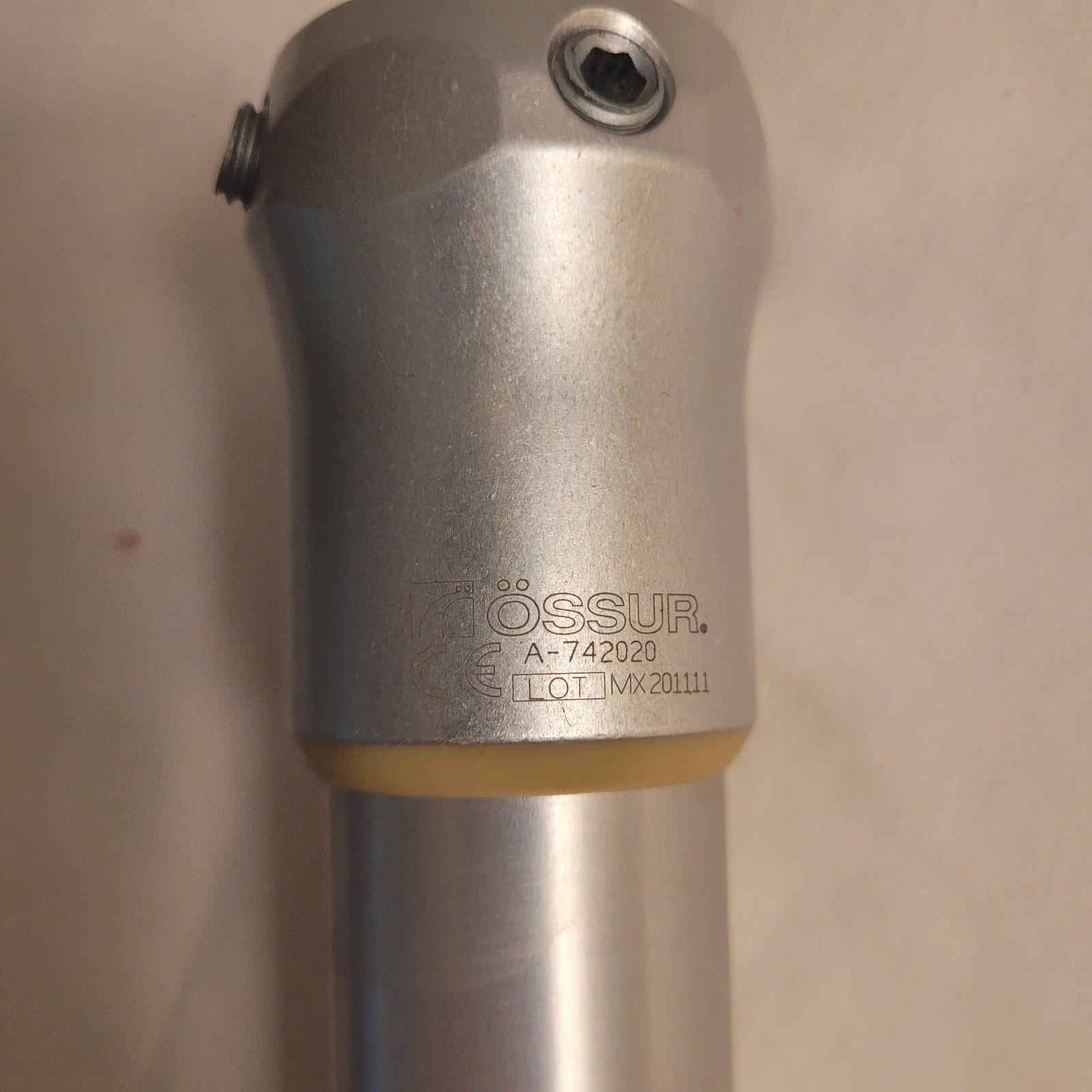 Össur A-742020 Orthosis Silver Metal 7in CE Tube Connector