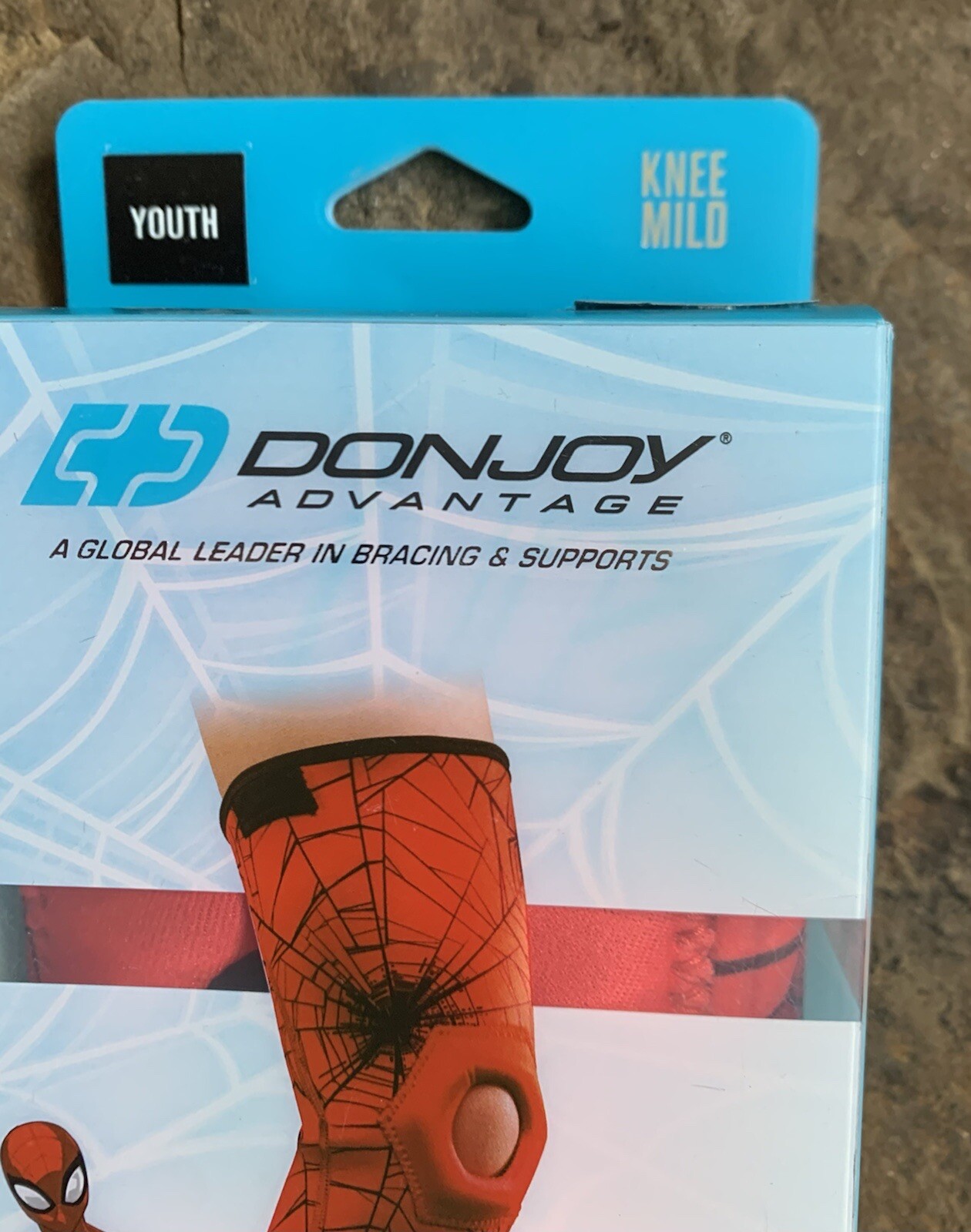 Spiderman Youth Patella Knee Sleeve. Donjoy Advantage Brand. New