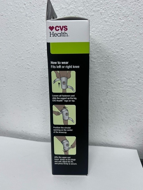 CVS Health Active Compression Knee Support Breathable Material Size XL