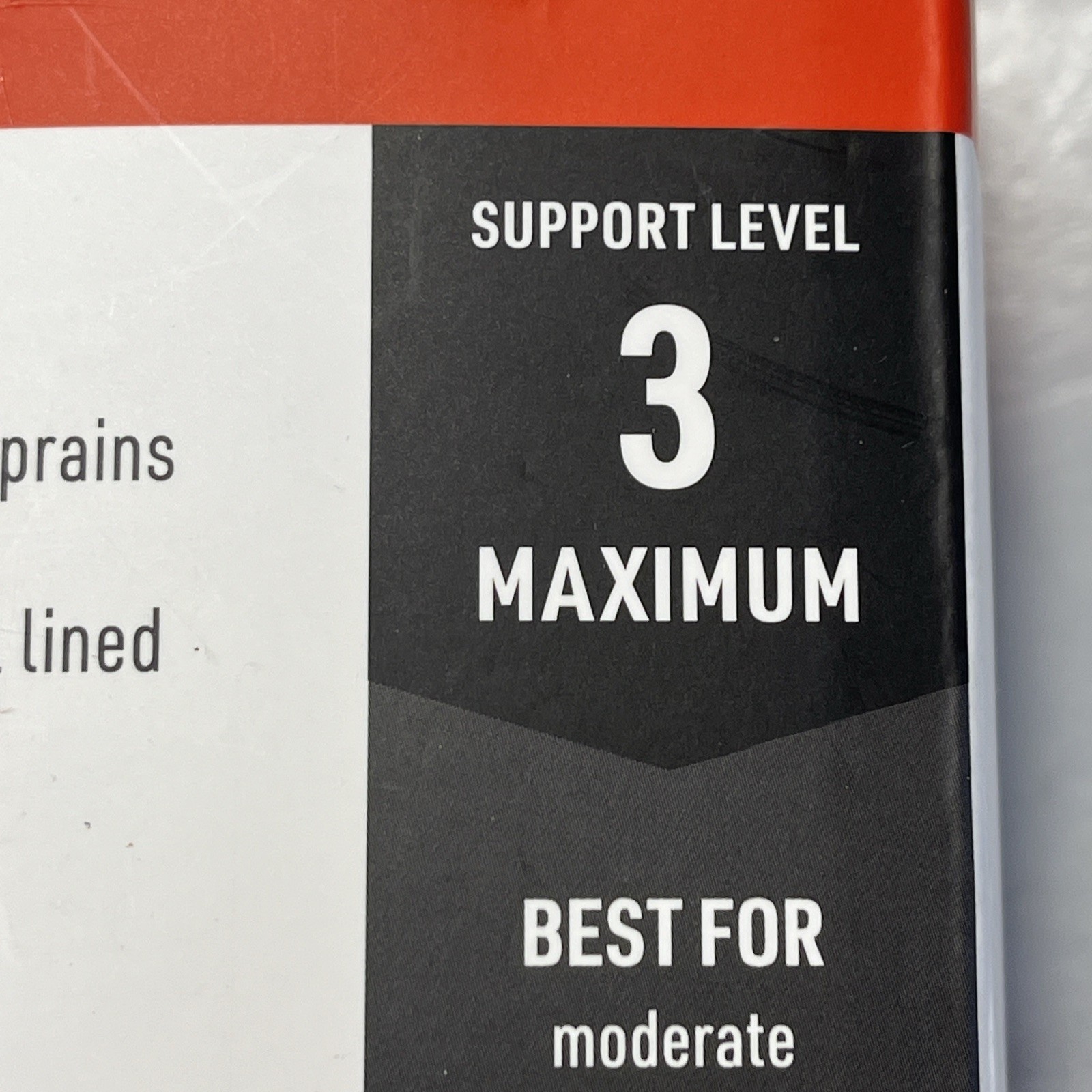 McDavid Ankle Splint OSFM Black Support Level 3 Low Bulk Stirrup Adjustable