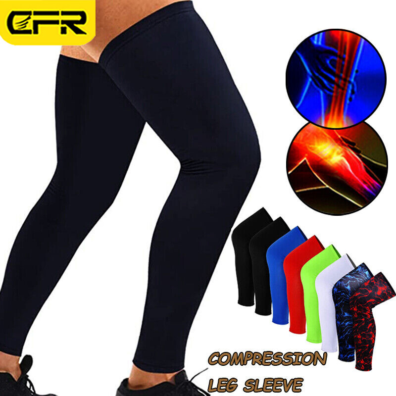 Compression Leg Knee Sleeve Support Brace Long Socks Sport Pain Relief Men Women