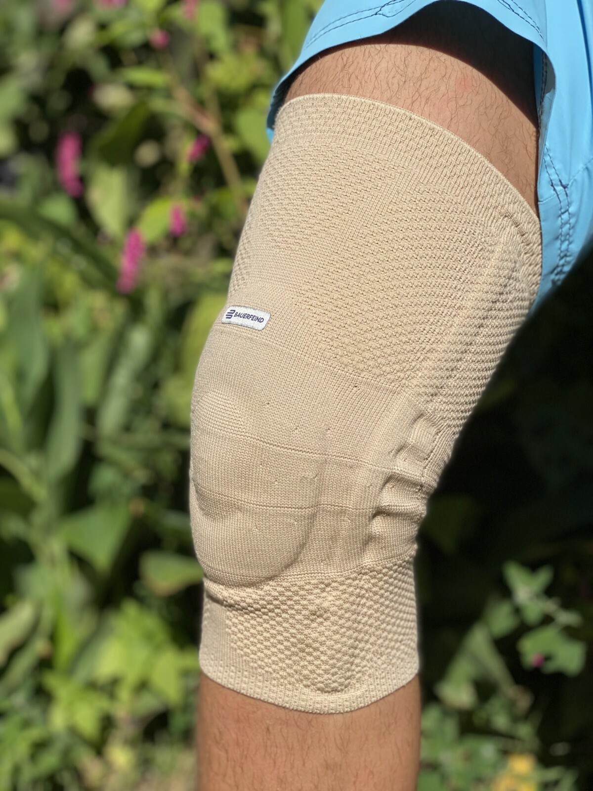 Bauerfeind GenuTrain Size 5 Knee Joint Brace Patella Support Bandage Sleeve ACL