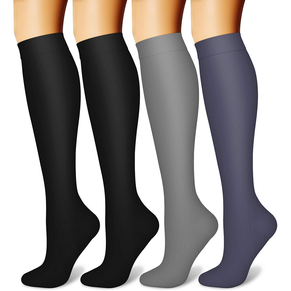 Compression Socks 15-20 mmHG Graduated Men or Women High Compression Stockings