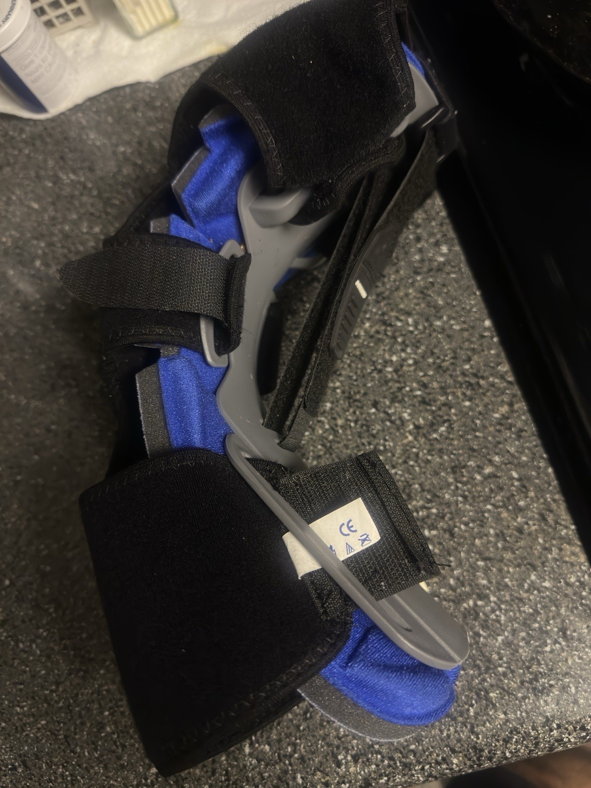 Aircast Ankle & Foot Brace Stabilization Adjustable Size S Gray Blue Black