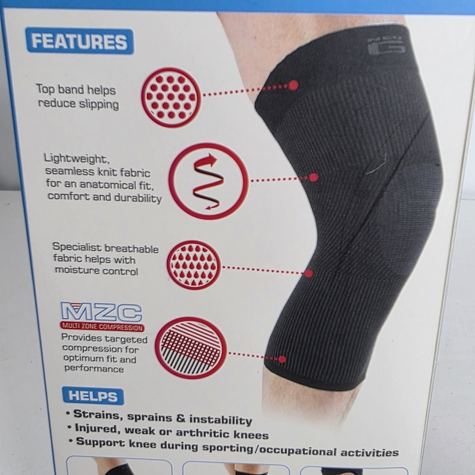 NEO G Airflow Knee Support Size LARGE. New.