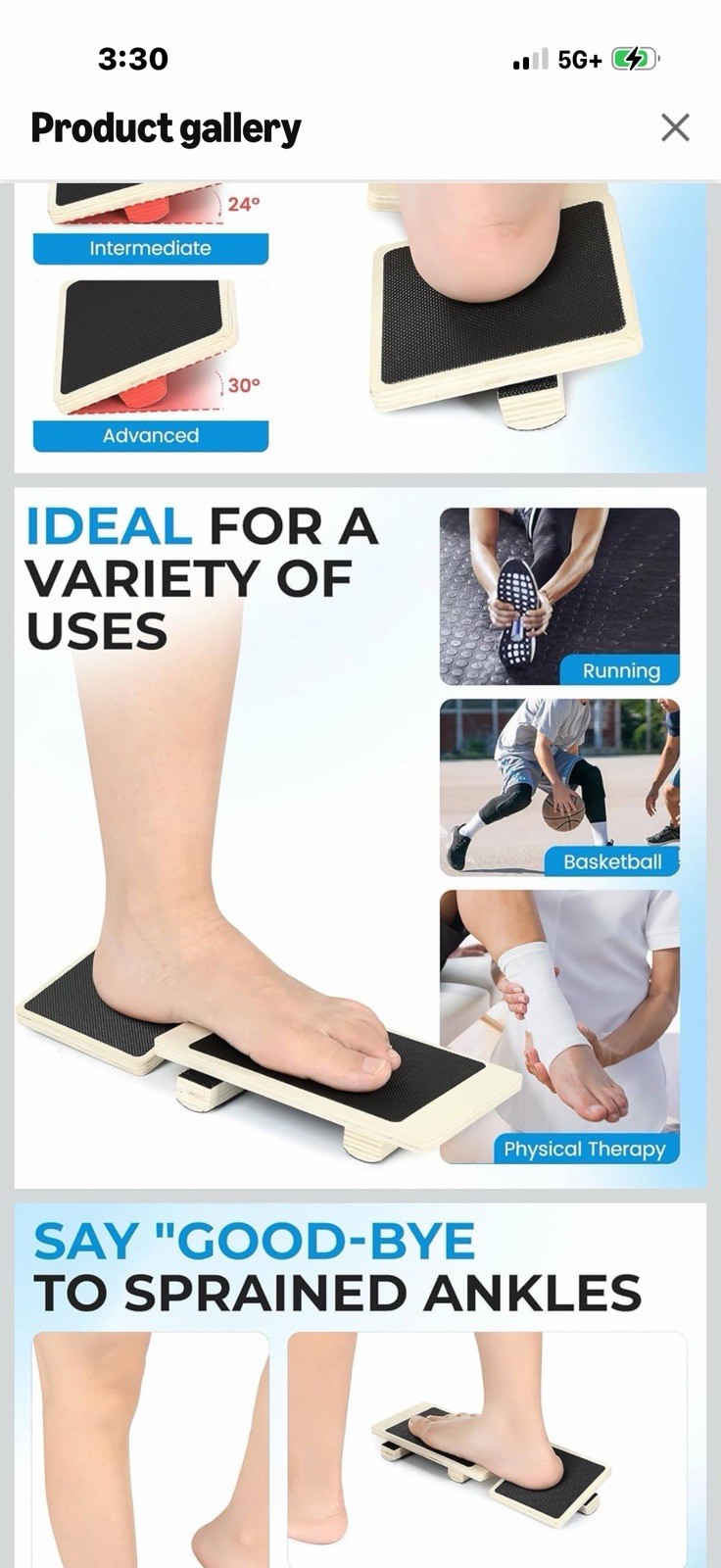 Ankle Foot Exerciser Strengthener & Balance Board, Physical Therapy Equipment